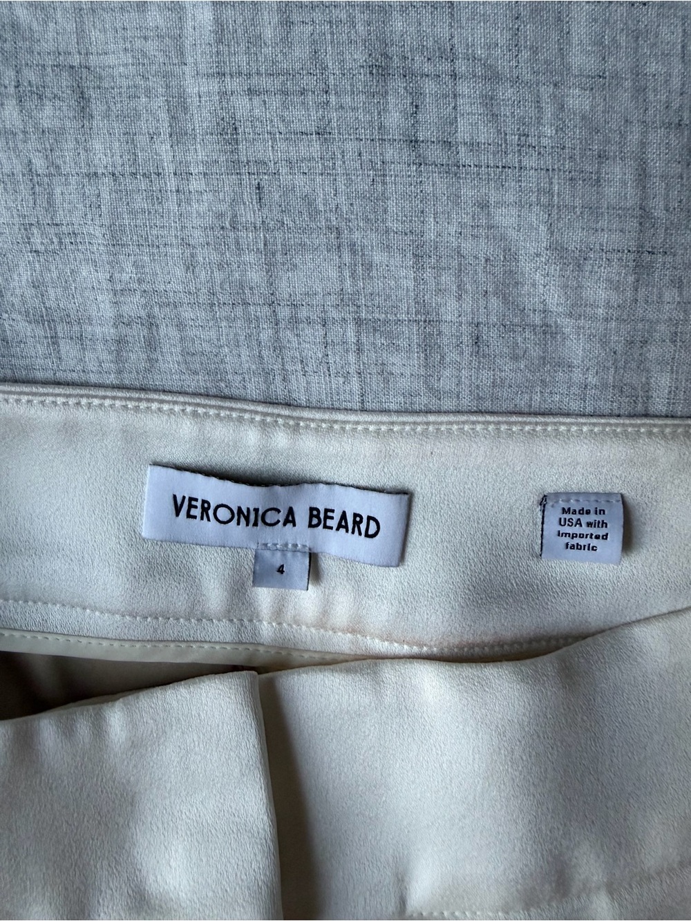 Veronica Beard Off-White Skirt